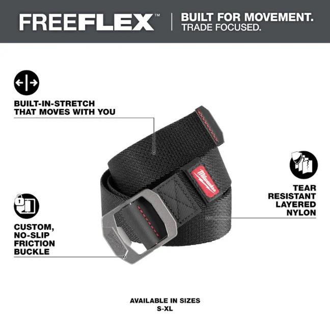 Milwaukee M760B FREEFLEX 1.5″ Nylon Webbing Belt - Image 2