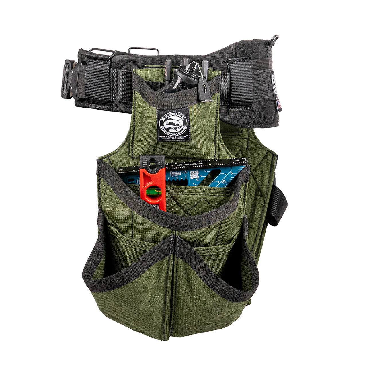Badger Tool Belts 461055 Carpenter Set - Olive - Image 4