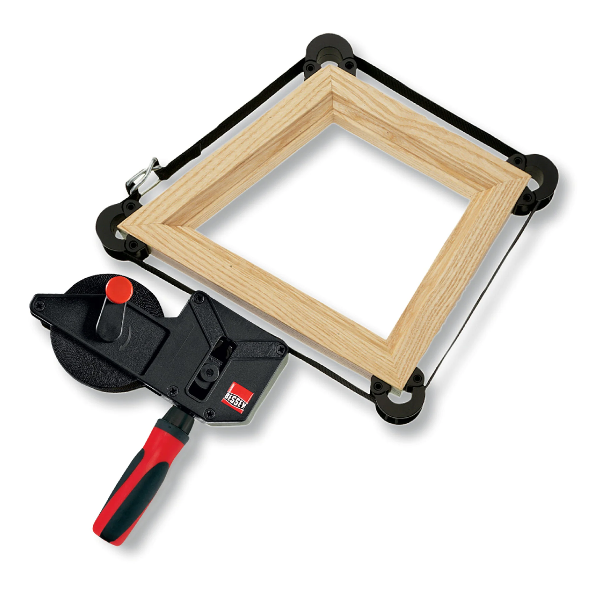 BESSEY VAS-23+2K, Clamp, woodworking, strap clamp, 2K Handle, 23 ft. strap - Image 2