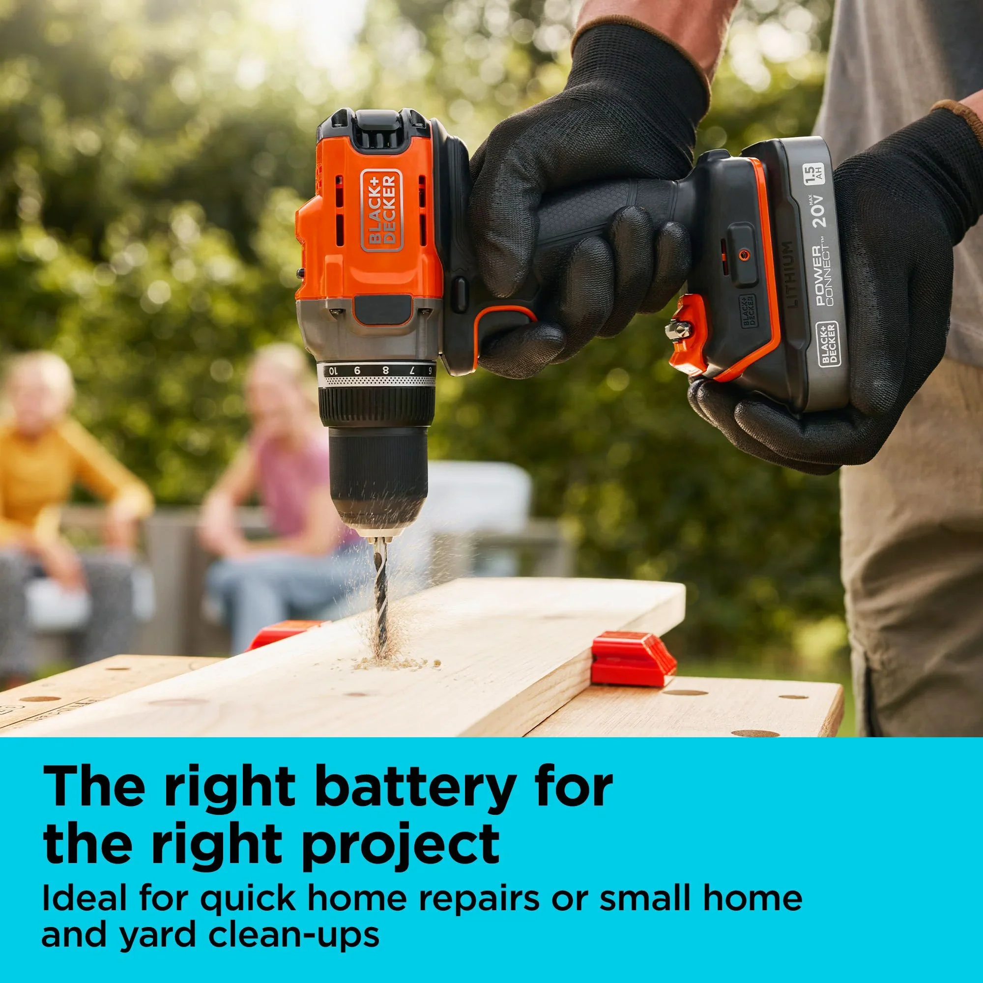 BLACK+DECKER LBD1520SCK, 20V MAX* POWERCONNECT 1.5 Ah Battery With State of Charge Indicator Light and Charger Combo - Image 6