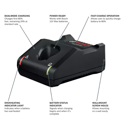 BOSCH GAL12V-40, 12V Max Fast Battery Charger - Image 2