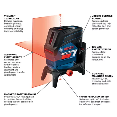 BOSCH GCL100-80C, GCL100-80C 12V Combo Level Laser R - Image 2