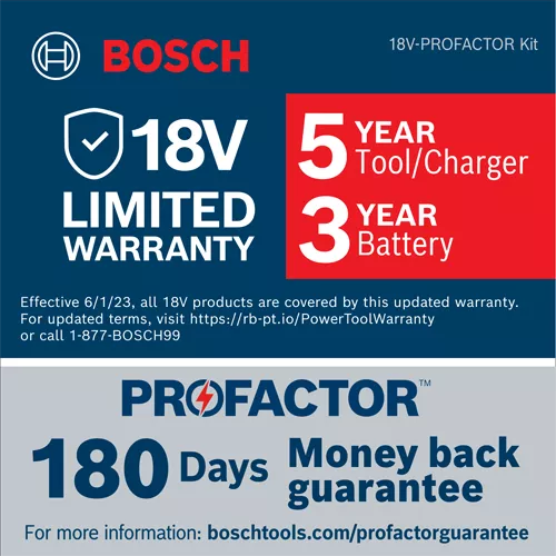 BOSCH GDS18V-740CB14, 18V PROFACTOR Brushless Connected-Ready 1/2 In. Impact Wrench with Friction Ring Kit w/ (1) 8.0 Ah CORE Performance Battery - Image 8