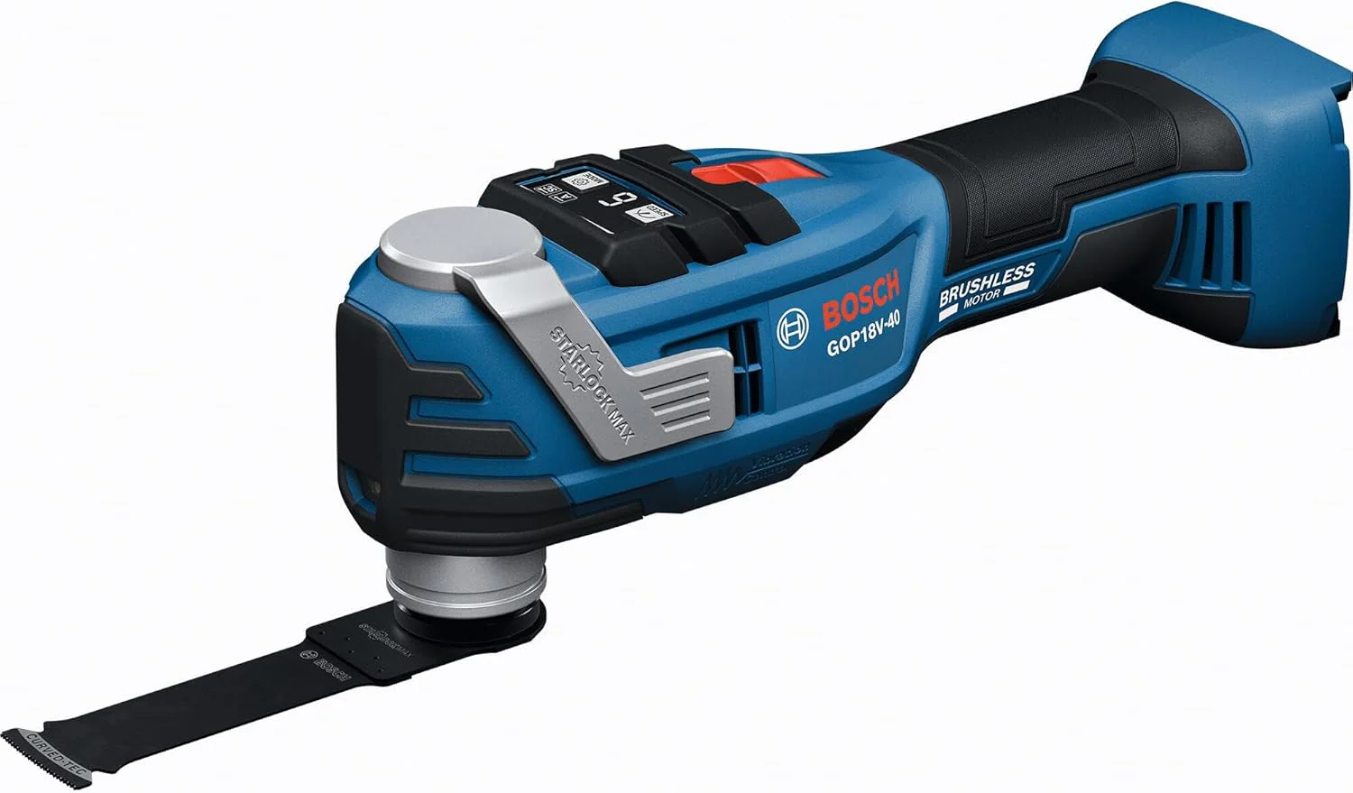 BOSCH GOP18V-40N, 18V Brushless StarlockMax Oscillating Tool w/ 4° Oscillation (Bare Tool)