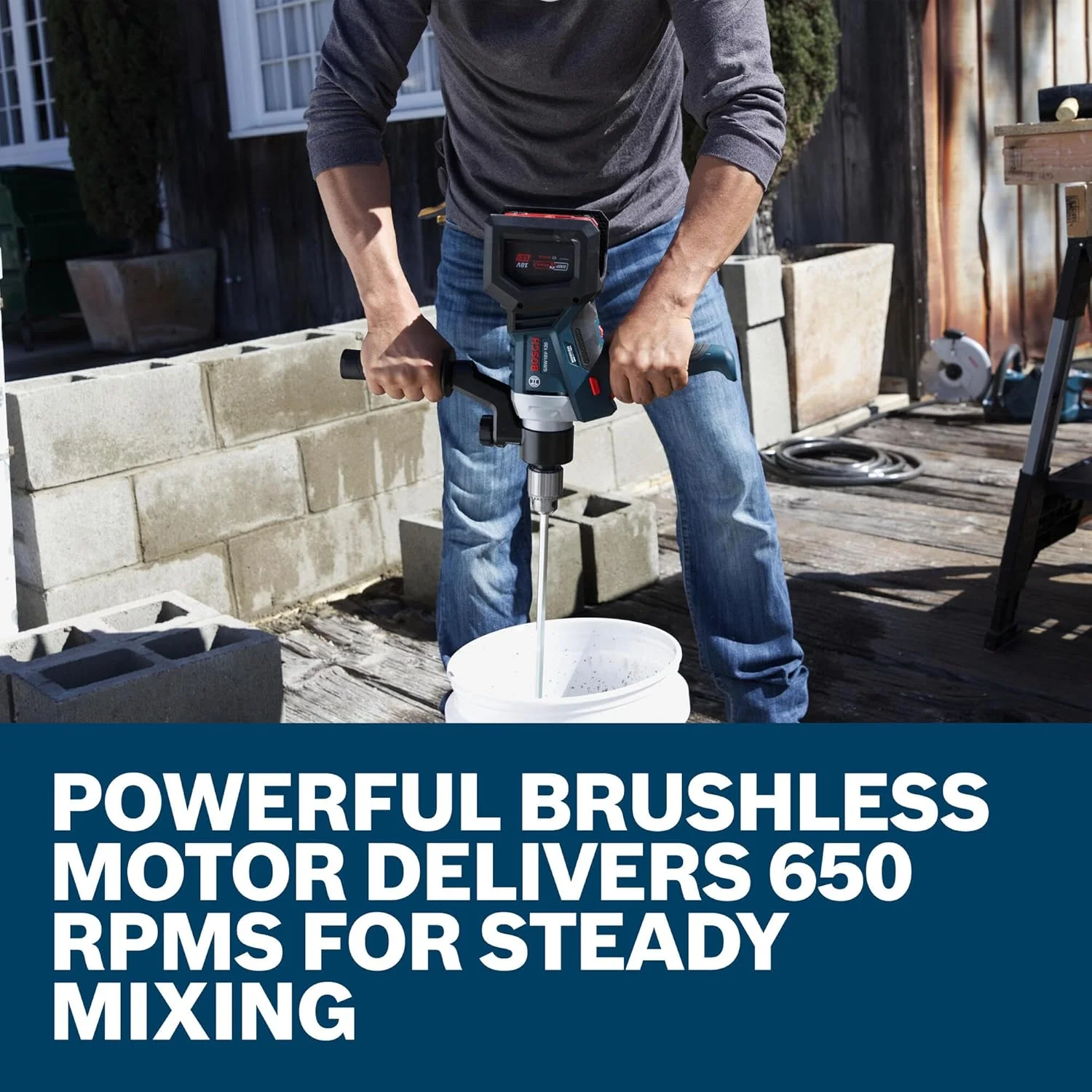 BOSCH GRW18V-120N, ½ In. Chuck Mud Mixer - Image 4