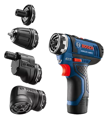BOSCH GSR12V-140FCB22, 12V Max FlexiClick 5-in-1 Drill Driver Kit w/ (2) 2.0 Ah Batteries - Image 8