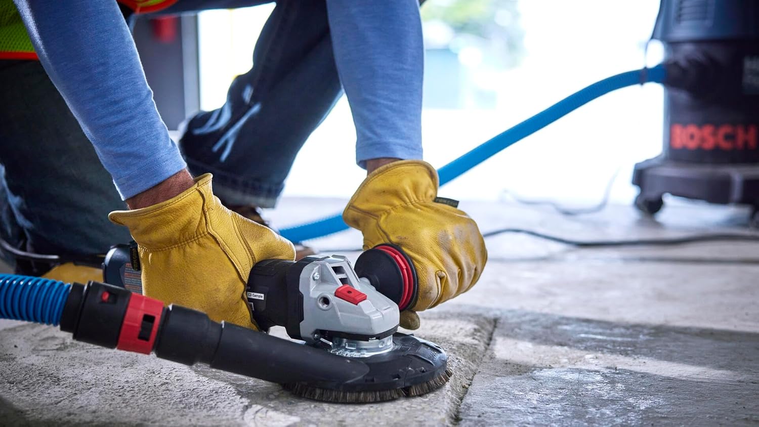 BOSCH GWS14-60, 6 In. Angle Grinder with Slide Switch Compact Powerful, and Ergonomic for Grinding and Cutting Applications - Image 4