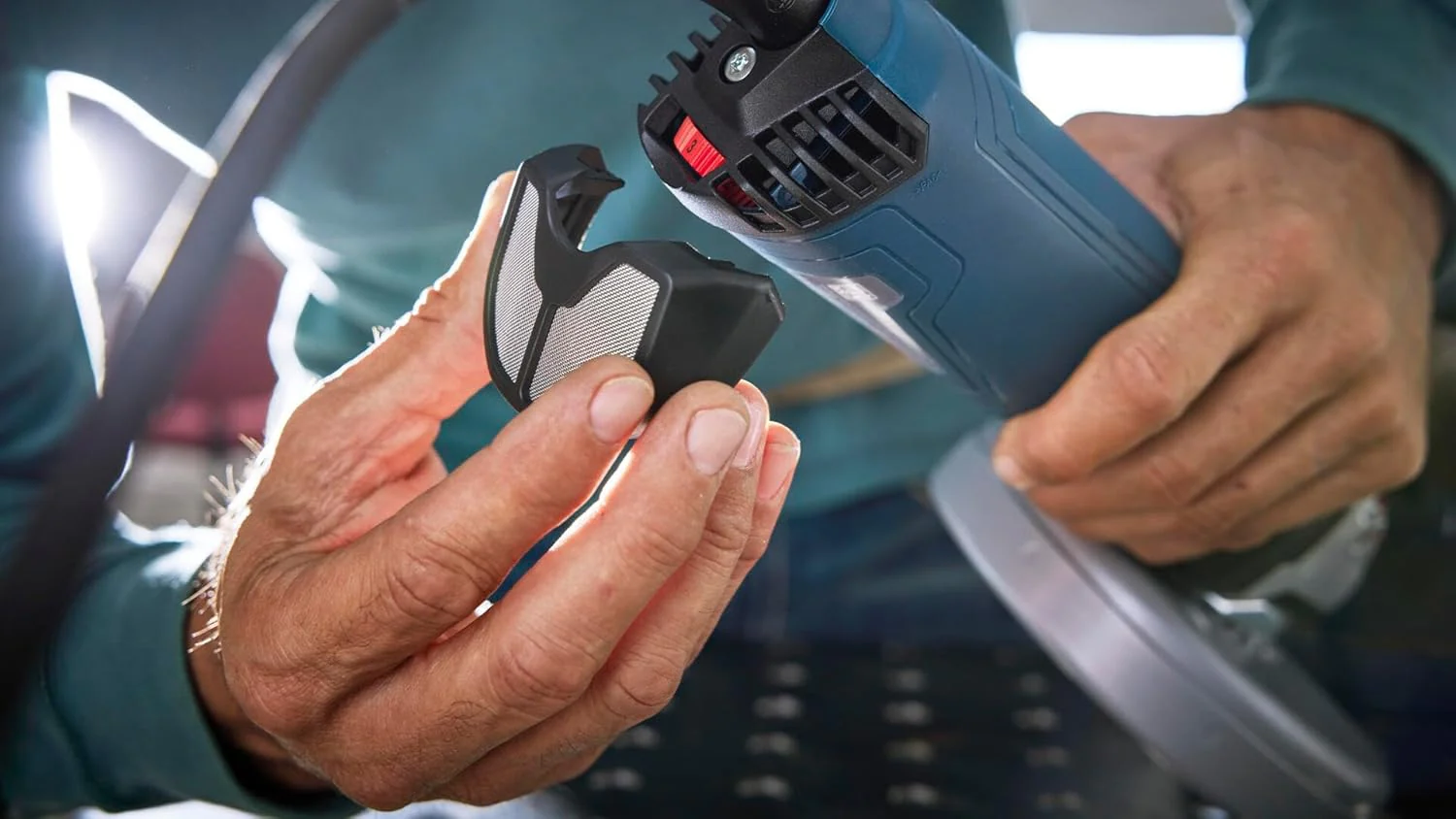 BOSCH GWS14-60, 6 In. Angle Grinder with Slide Switch Compact Powerful, and Ergonomic for Grinding and Cutting Applications - Image 6