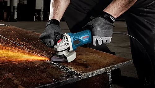 BOSCH GWS9-45, 4-1/2” Angle Grinder - 8.5 Amp w/ Lock-on Slide Switch - Image 5