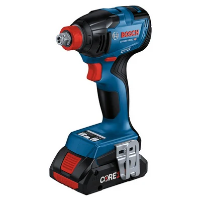 BOSCH GXL18V-260B26, 18V 2-Tool Combo Kit with Connected-Ready 1/2 In. Hammer Drill/Driver, Connected-Ready Two-In-One 1/4 In. and 1/2 In. Bit/Socket Impact Driver/Wrench, (1) CORE18V 8 Ah High Power Battery and (1) CORE18V 4 Ah Advanced Power Battery - Image 6