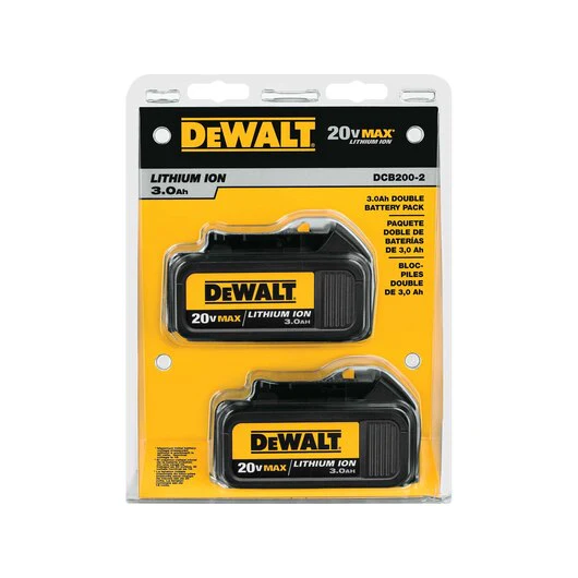 DEWALT DCB200-2, 20V MAX Li-Ion Battery 2 Pack (3.0 Ah) - Image 2