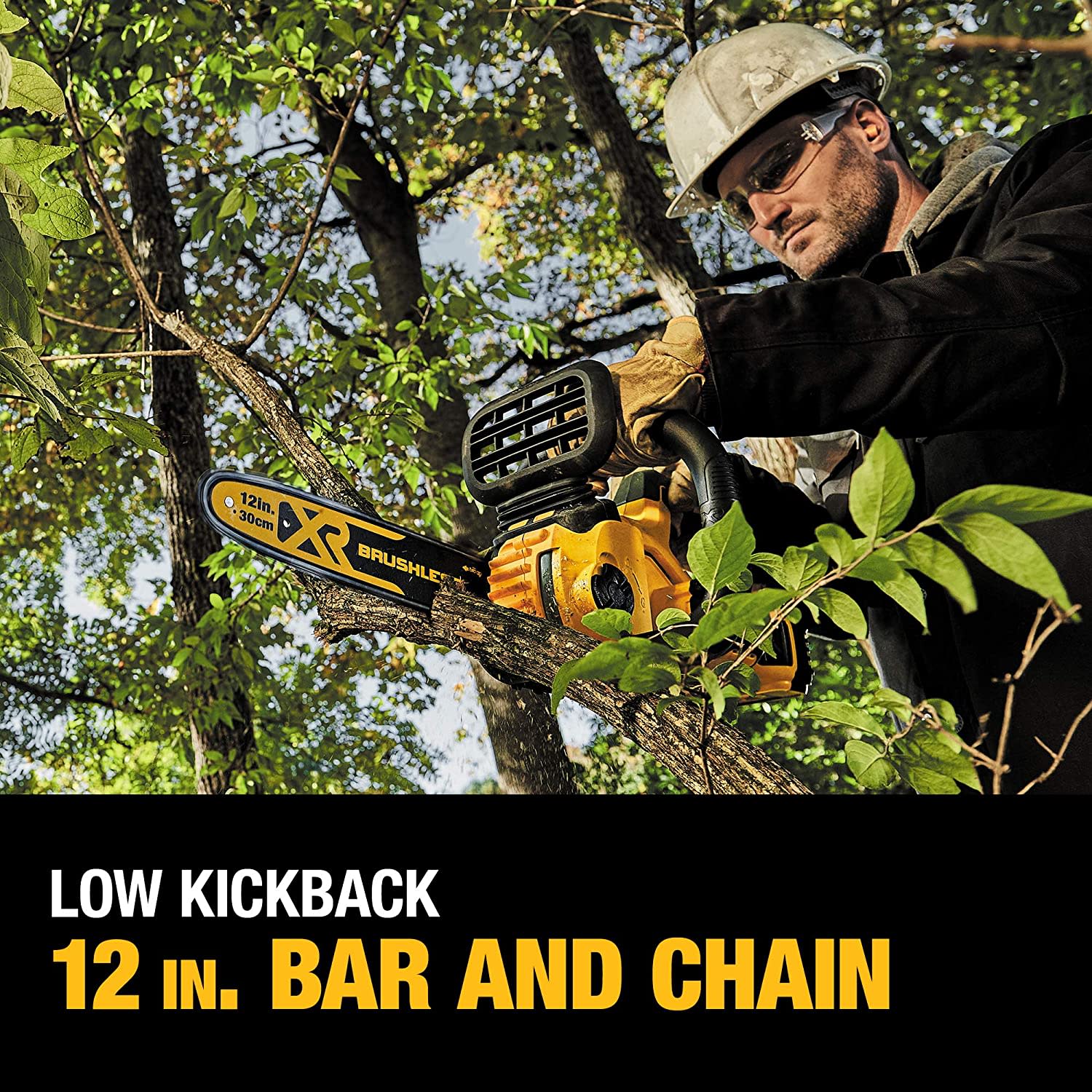 DEWALT DCCS620P1, 20V MAX XR Compact 12'' Chainsaw Kit  (5.0AH) - Image 4