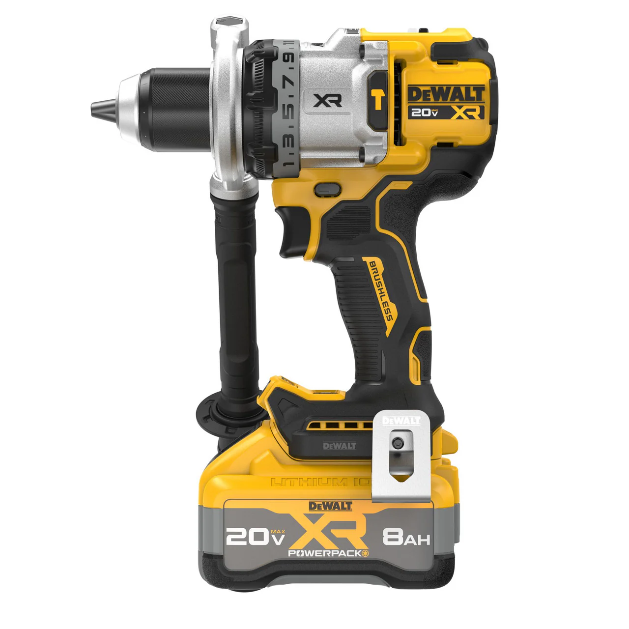DEWALT DCD1007WW1, 20V MAX* XR® BRUSHLESS CORDLESS 1/2 IN. 3-SPEED HAMMER DRILL Kit - Image 4
