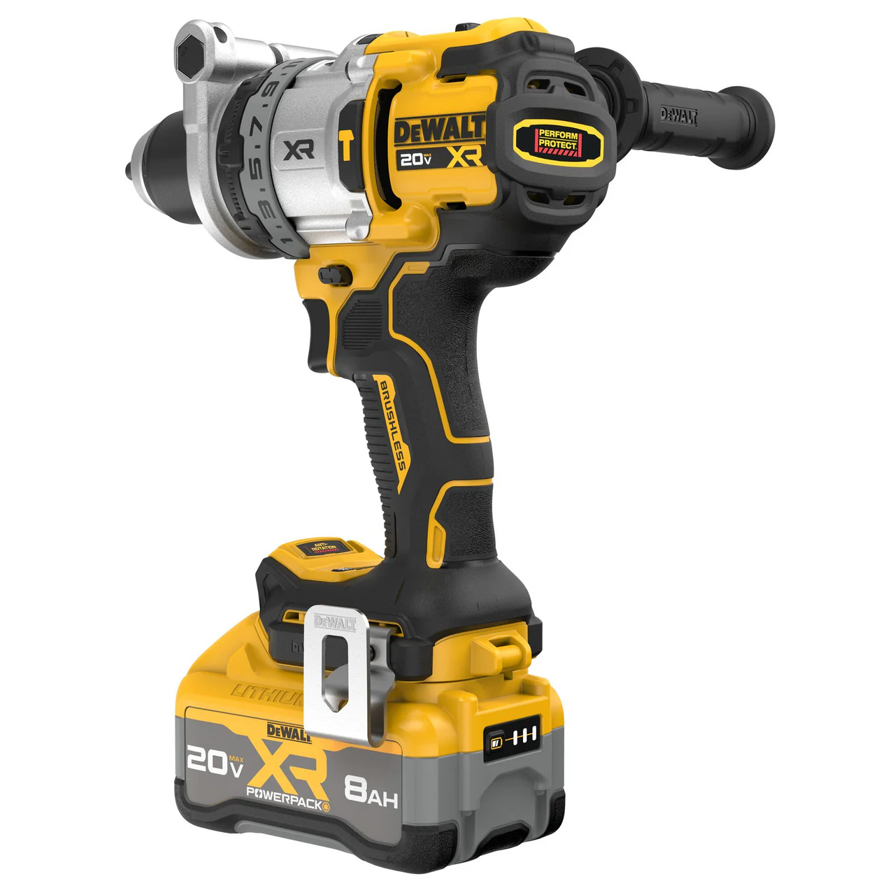 DEWALT DCD1007WW1, 20V MAX* XR® BRUSHLESS CORDLESS 1/2 IN. 3-SPEED HAMMER DRILL Kit - Image 7