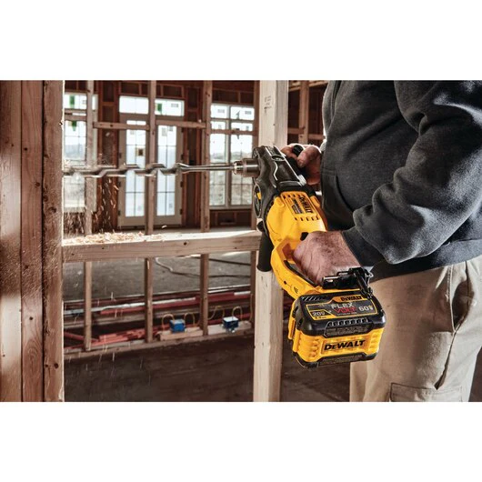 DEWALT DCD470X1, 60V MAX FLEXVOLT In-Line Stud & Joist Drill w/E-Clutch Kit (1 Battery) - Image 3