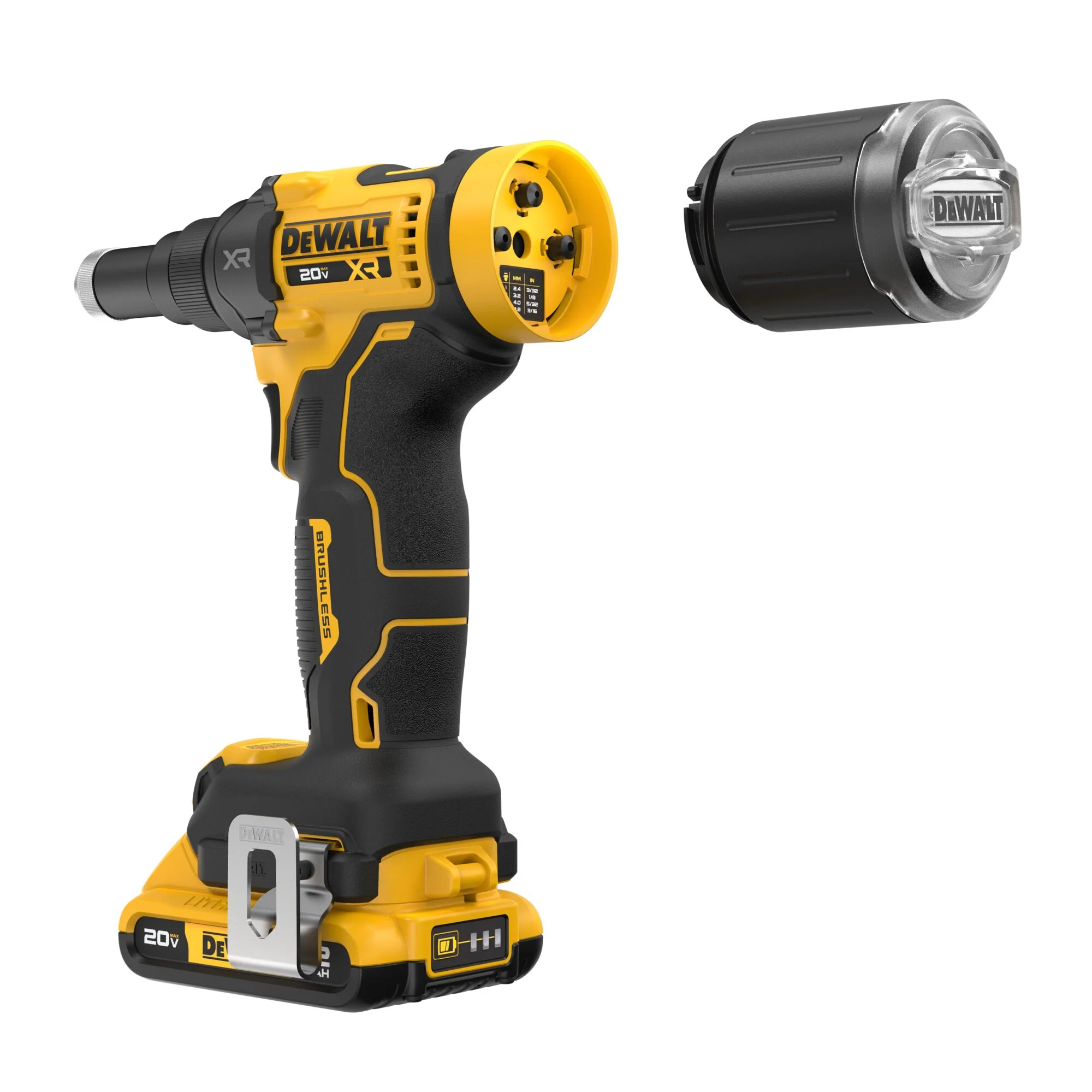 DEWALT DCF403B, 20V MAX* XR® Brushless Cordless 3/16" Rivet Tool (Tool Only) - Image 5