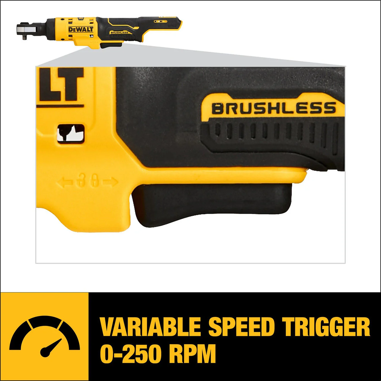 DEWALT DCF504B, 12V MAX  BRUSHLESS 1/4" DRIVE RATCHET (Tool Only) - Image 2