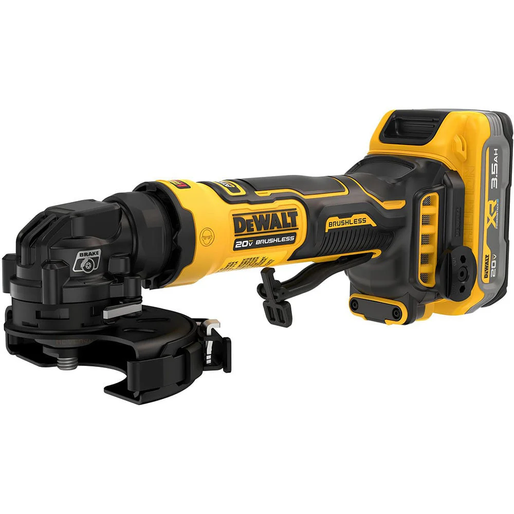 DEWALT DCG400S2, 20V MAX* Cordless 4 in. Angle Grinder Kit (2X 3.5AH PowerStack) - Image 2