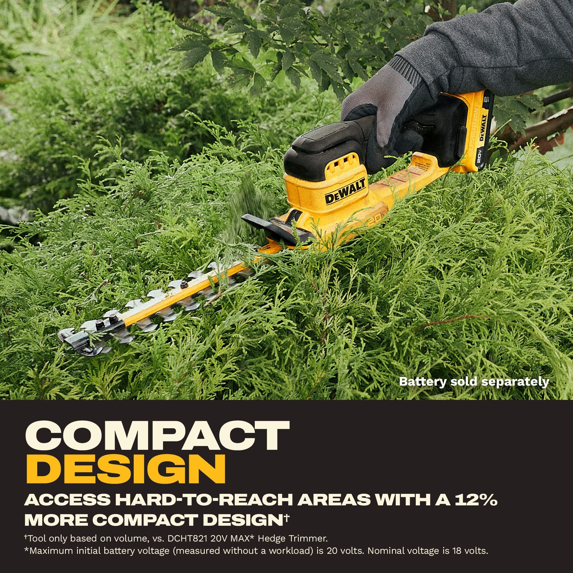 DEWALT DCHT823B, 20V Compact Hedge Trimmer (Tool Only) - Image 8