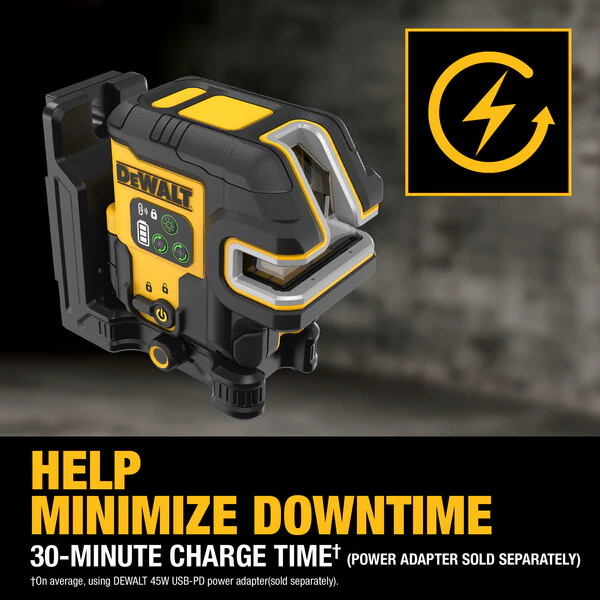 DEWALT DCLE14221GB, Rechargeable 2 Spot Combo Laser - Image 3