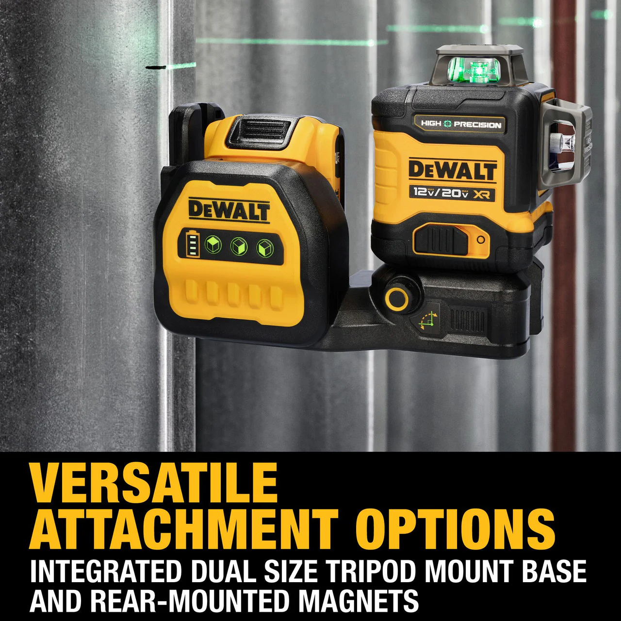 DEWALT DCLE34033D1, 20V Max XR 3 X 360° High Precision Green Laser - Image 9