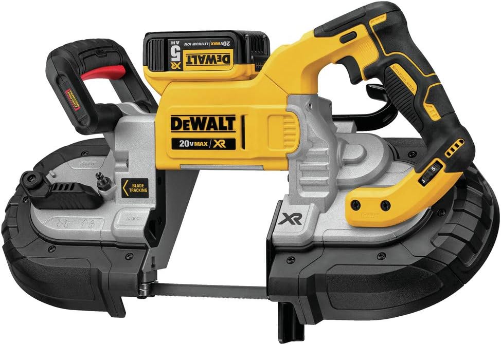 DEWALT DCS376P2, 20V MAX XR DUAL SWITCH DEEP CUT BANDSAW (5.0AH) W/ 2 BATTERIES AND KIT BOX - Image 2