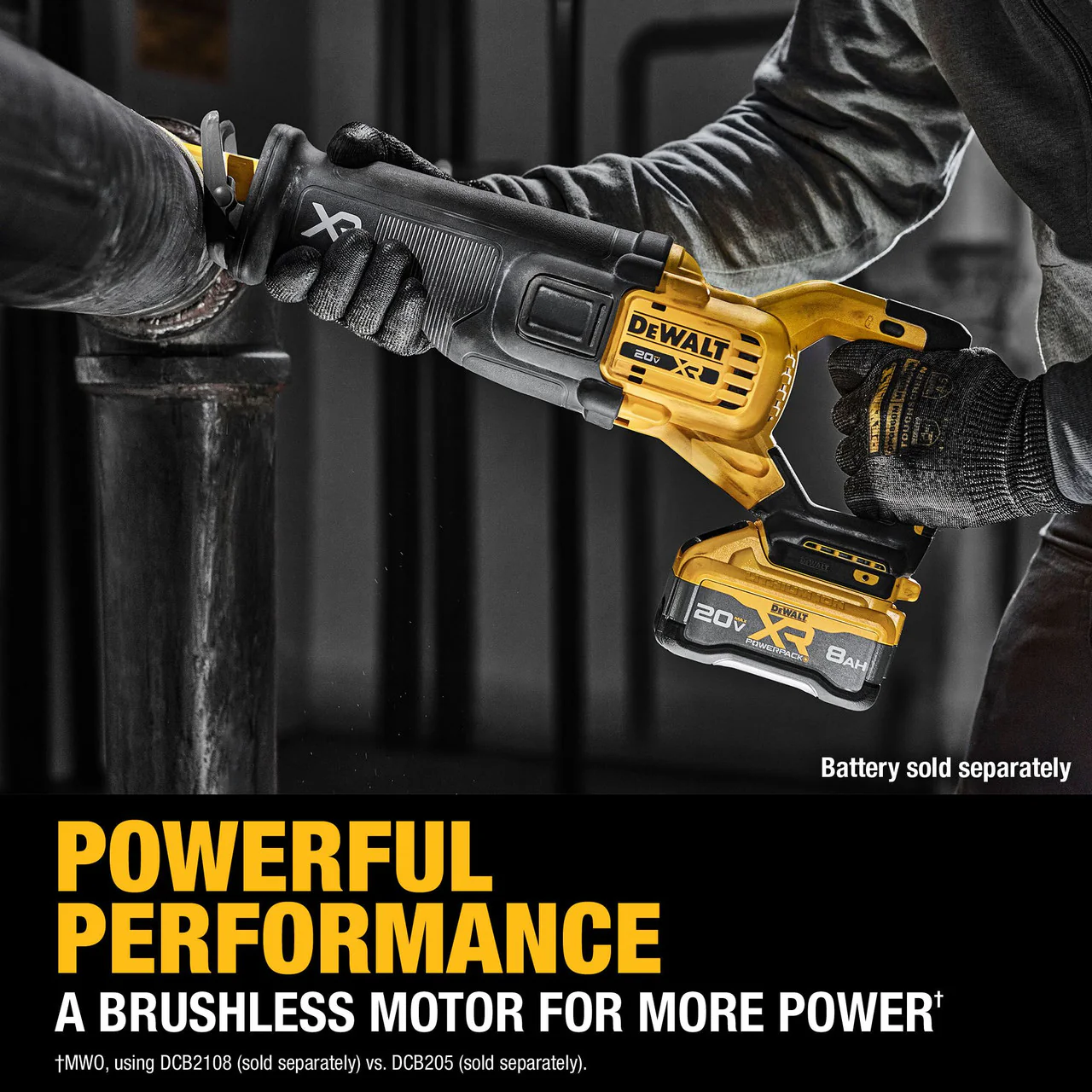 DEWALT DCS384B, 20V MAX* XR® BRUSHLESS CORDLESS RECIPROCATING SAW (TOOL ONLY) - Image 4