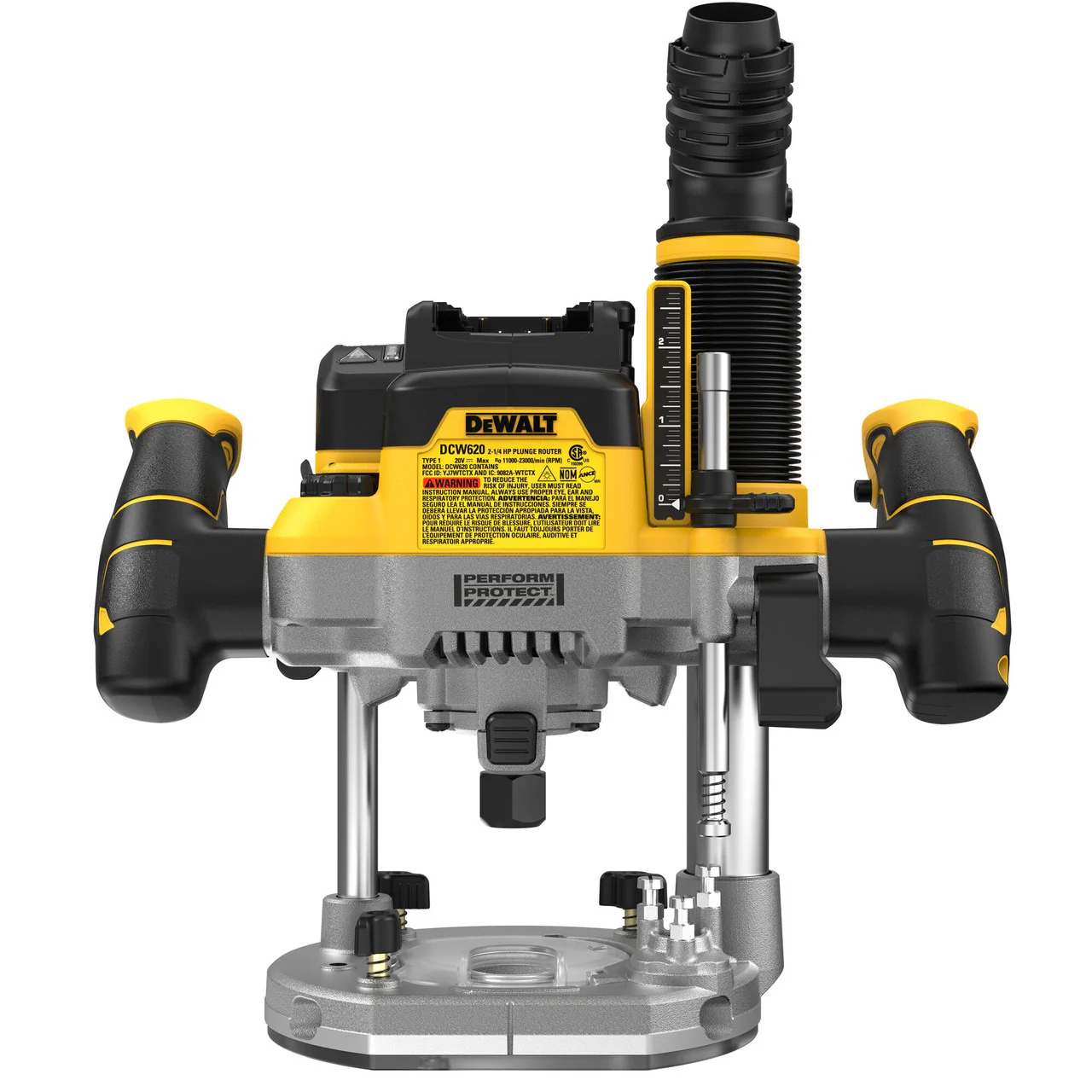 DEWALT DCW620B, 20V MAX XR 2-1/4in Peak HP Plunge Router (Bare Tool) - Image 3