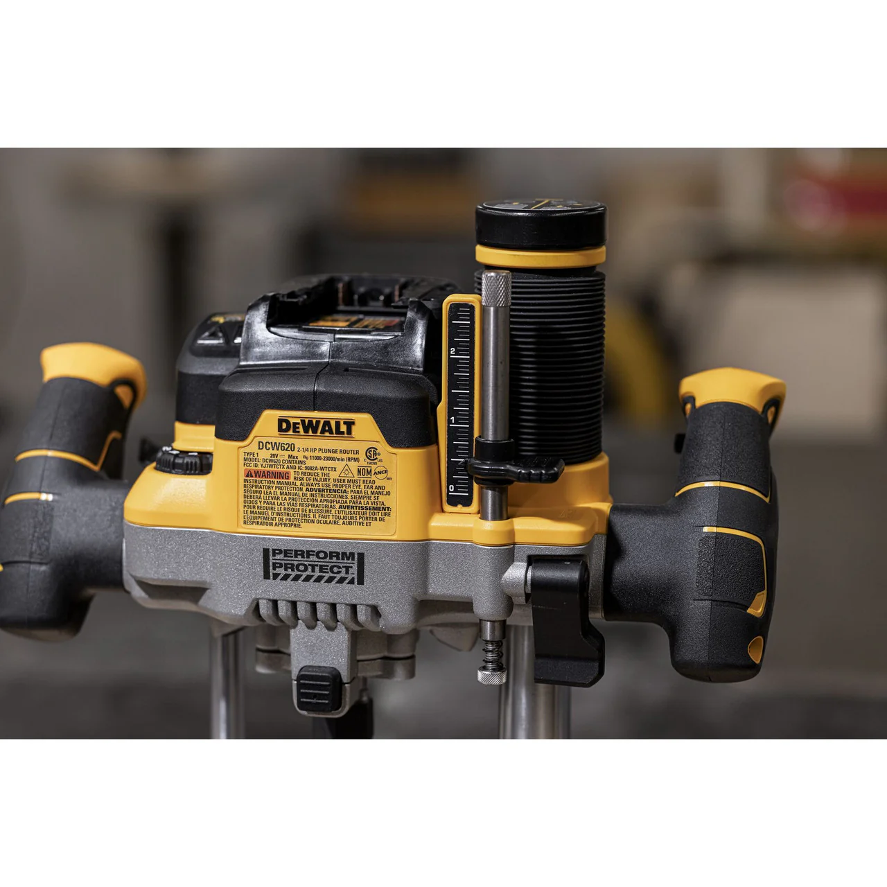 DEWALT DCW620B, 20V MAX XR 2-1/4in Peak HP Plunge Router (Bare Tool) - Image 6