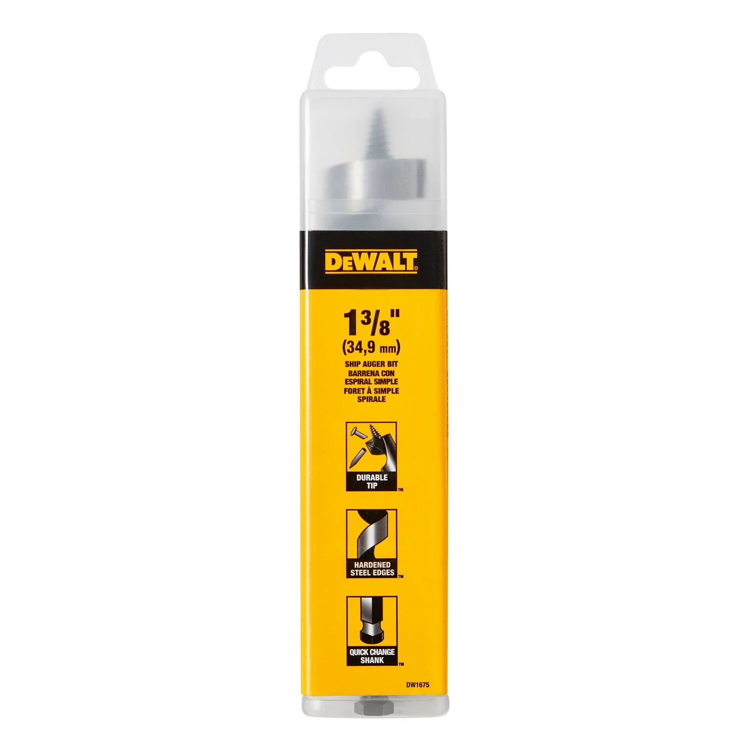 DEWALT DW1676, 1-1/2'' X 6 Power Auger Bit - Image 3