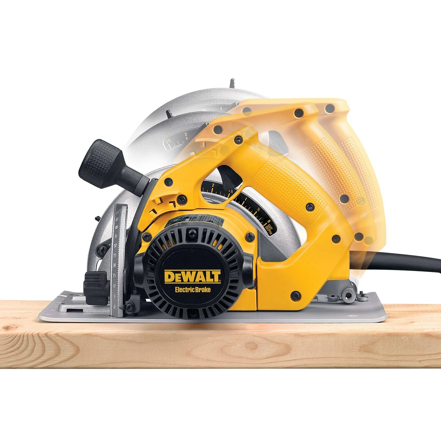 DEWALT DW364, 7-1/4'' (182mm) Circular Saw w/Rear Pivot Depth of Cut Adjustment & Electric Brake - Image 3