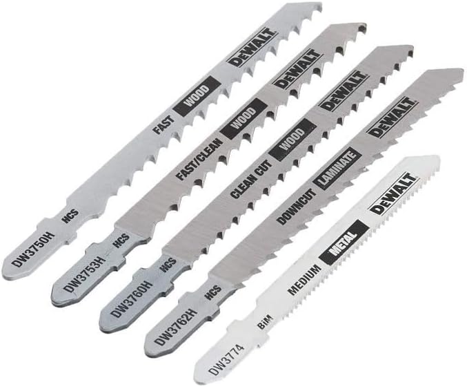 DEWALT DW3795H, 5 pc T-Shank Jig Saw Blade Set - Image 3
