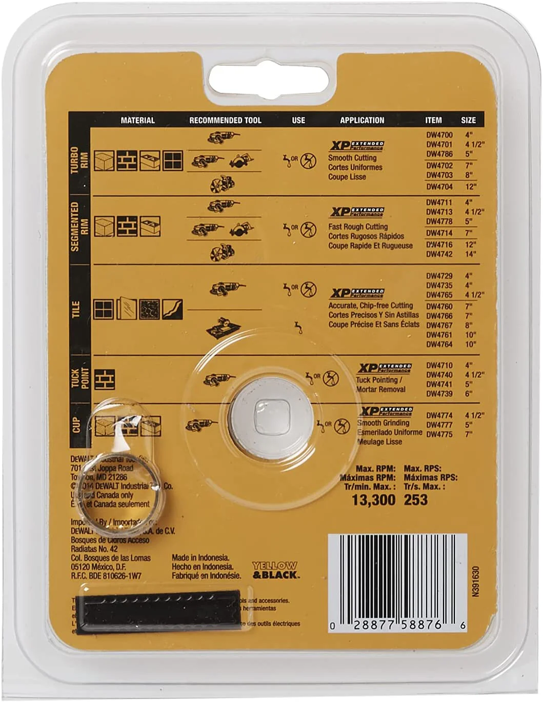 DEWALT DW4710, 4'' Tuck Point Blade - Image 4
