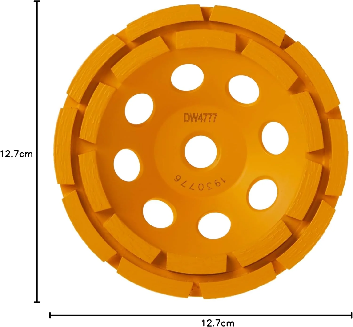 DEWALT DW4777, 5" XP Double Row Diamond Cup Wheel - Image 5