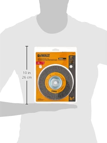 DEWALT DW4905, 6"CRIMP BENCH WIRE WHL,5/8-1/2 ARBOR,WID - Image 3