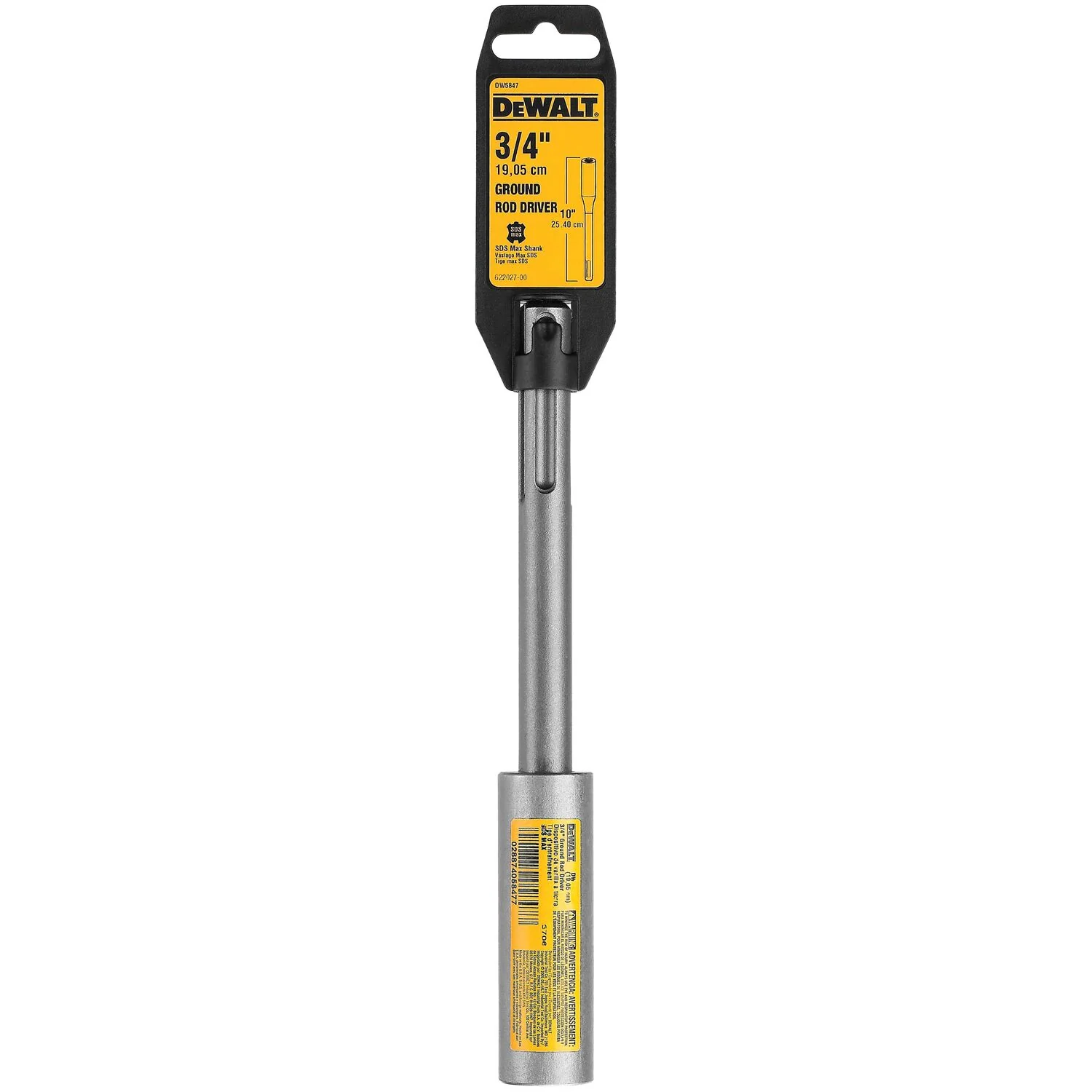DEWALT DW5847, 3/4'' Ground Rod Driver SDS MAX Shank - Image 2
