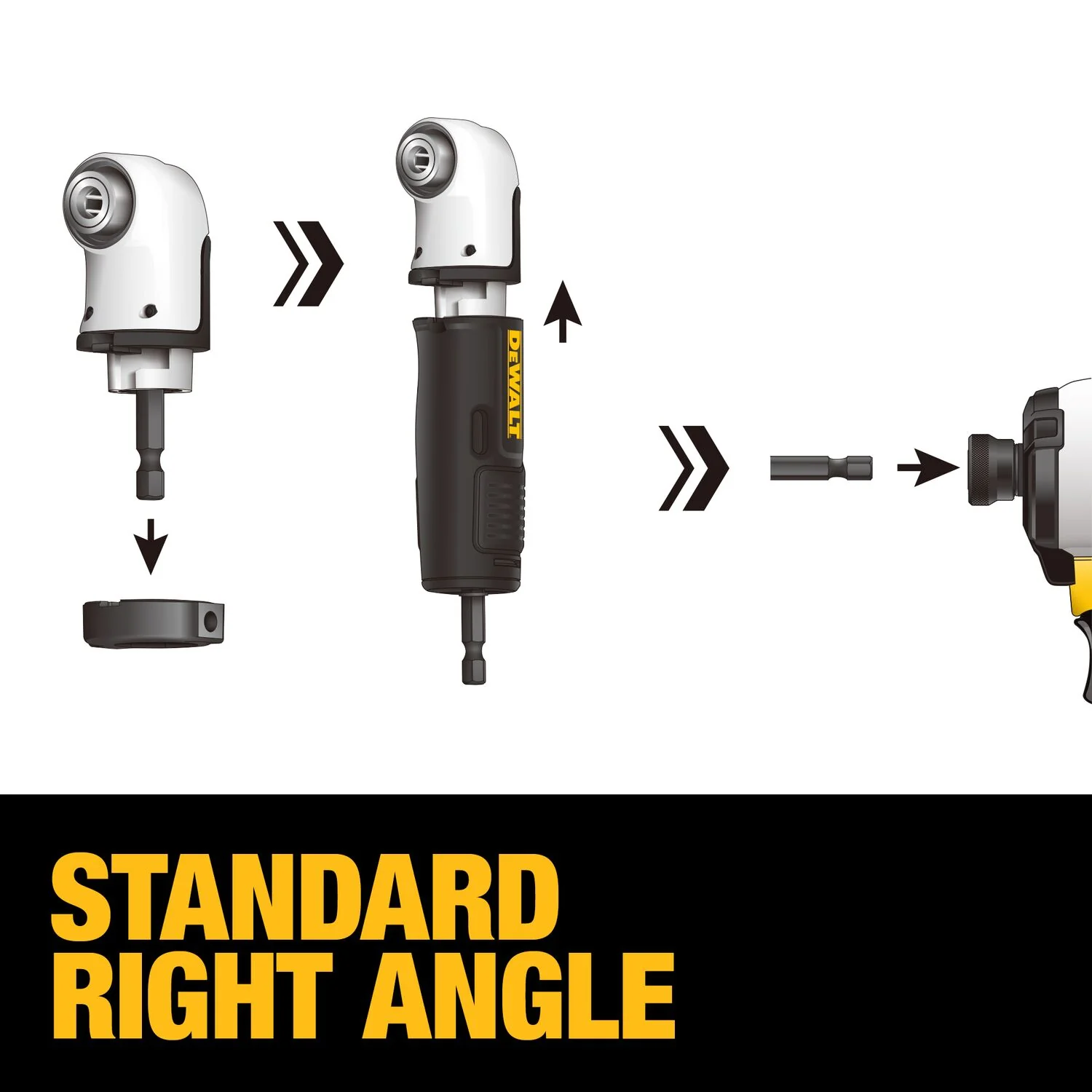 DEWALT DWAMRASETFT, FLEXTORQ 4-IN-1 Modular Right-Angle System - Image 4