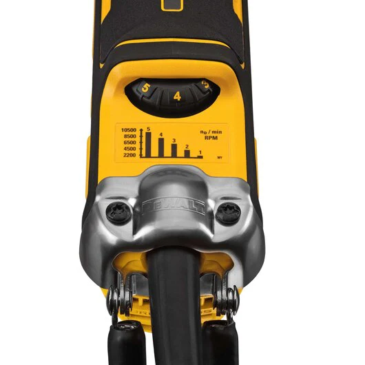 DEWALT DWE43214NVS, 5'' Brushless Barrel Grip Paddle Switch Variable Speed Grinder 13Amp, 2,200-10,500rpm, E-Clutch, Kickback Brake, Brake, Lanyard Ready (No Lock On Switch) - Image 6