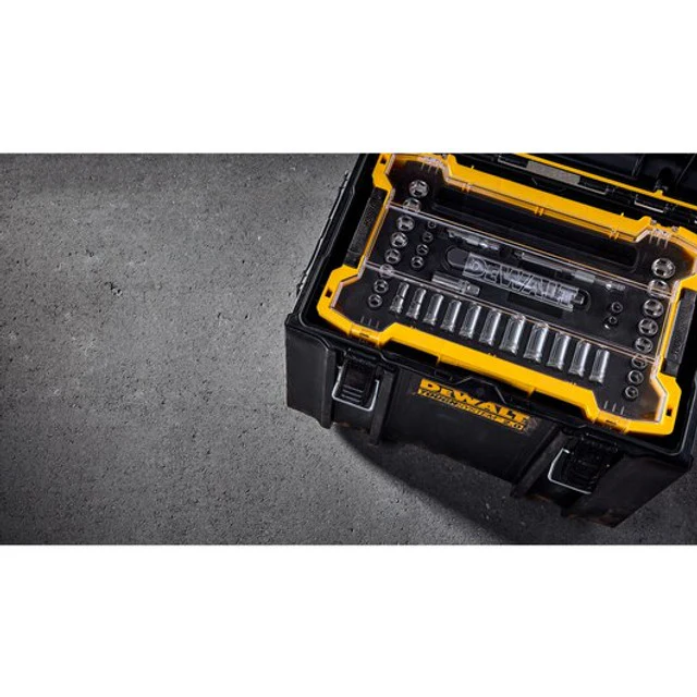 DEWALT DWMT45400, 37 pc. 3/8" Drive Socket Set with ToughSystem 2.0 Tray and Lid - Image 4