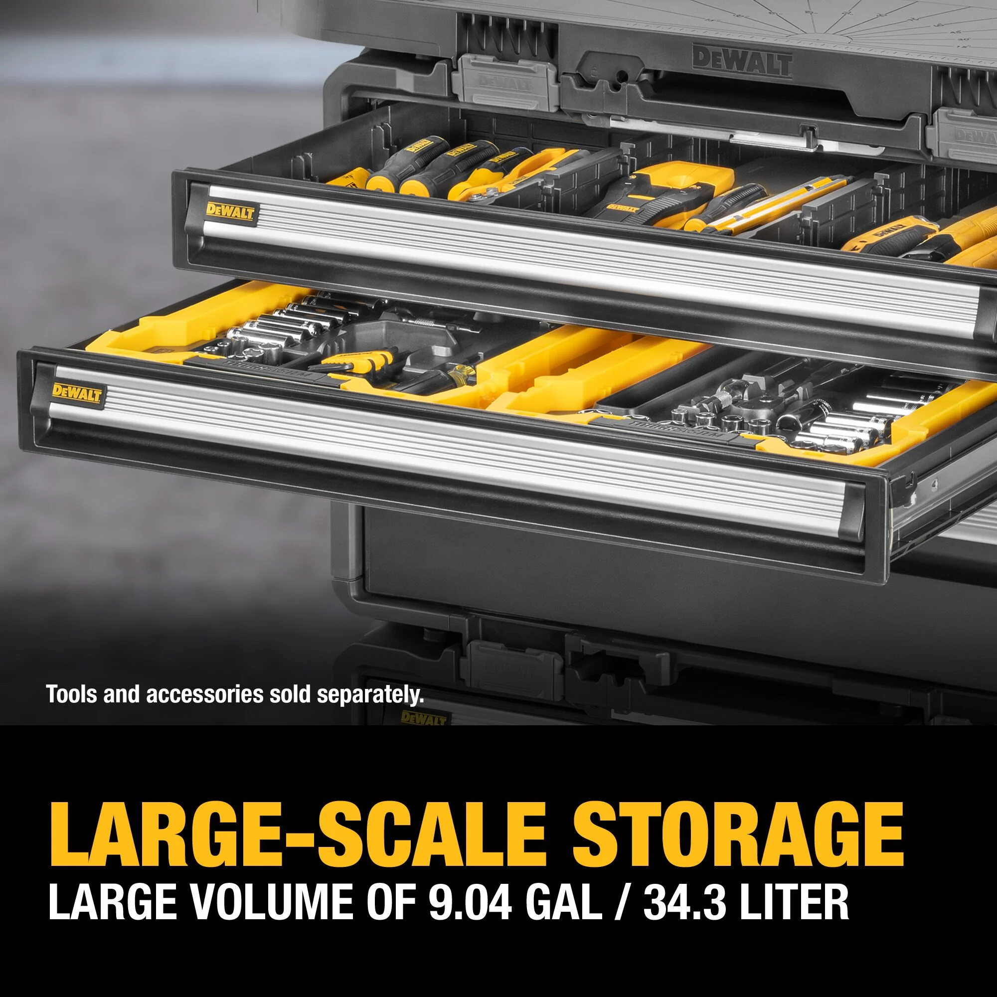 DEWALT DWST08520, TOUGHSYSTEM 2.0 DXL 30in 2 Drawers - Image 9
