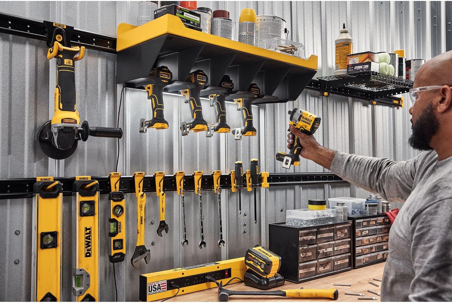 DEWALT DWST82822, POWER TOOL STORAGE SHELF COMBO - Image 2