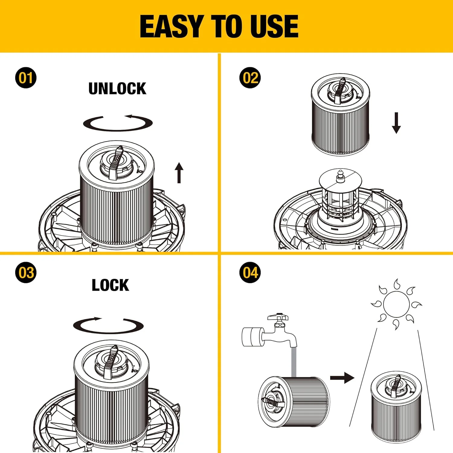 DEWALT DXVC6910, Cartridge Filter Regular 6-16 gal. - Image 8