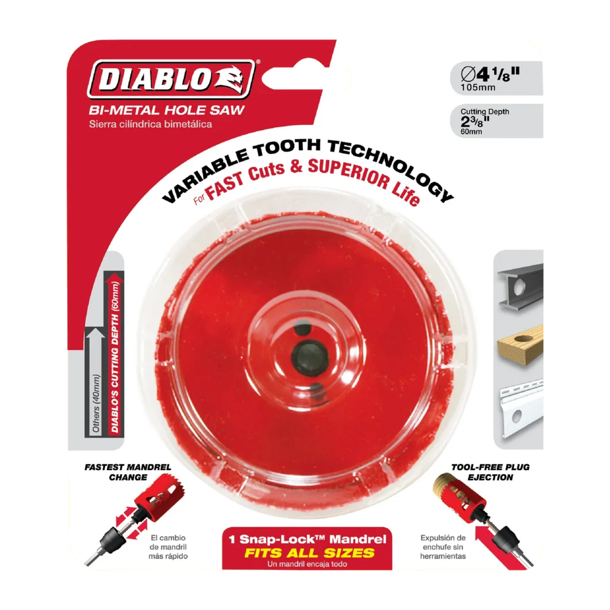 Diablo DHS4000, 4" BiM Hole Saw - Image 2