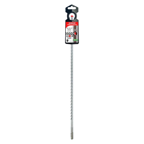 Diablo DMAPL4170, Rebar Demon™ SDS-Plus 4-Cutter Full Carbide Head Hammer Drill Bit 3/8" x 16" x 18" - Image 2