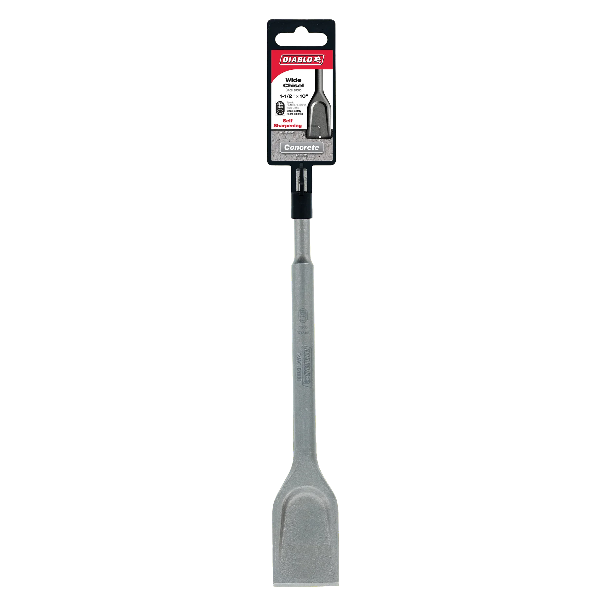 Diablo DMAPLCH2000, SDS-Plus Wide Chisel 1.5" x 10" - Image 2