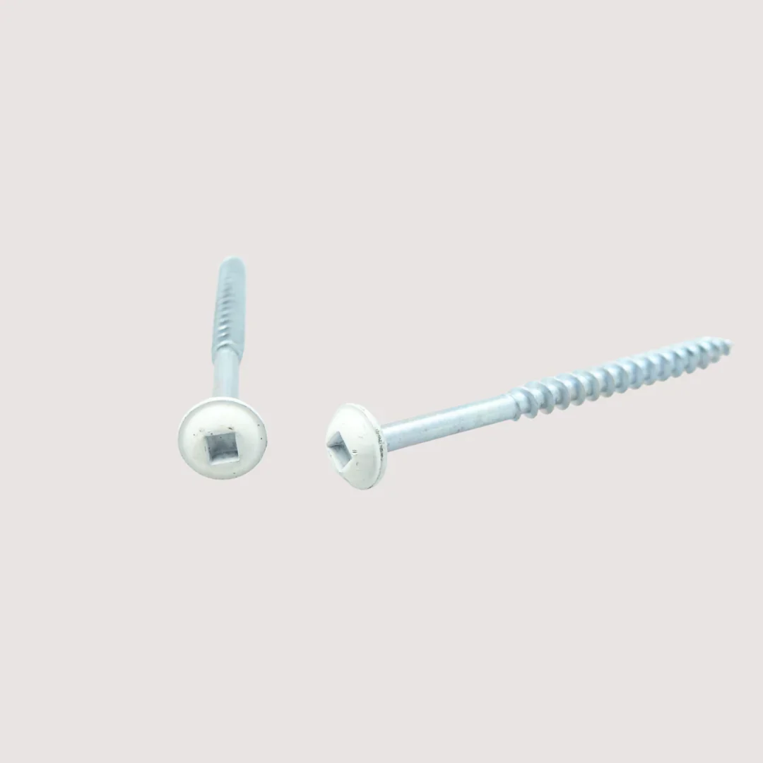 Eurofit 080212RWH9, #8 X 2-1/2 Round Washer Head Screw Type 17 White Head (500/Box)