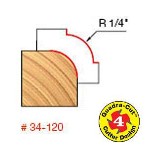 Freud 34-120Q, 1" Quad Rounding Over Bit  (1/2"Shank) - Image 2