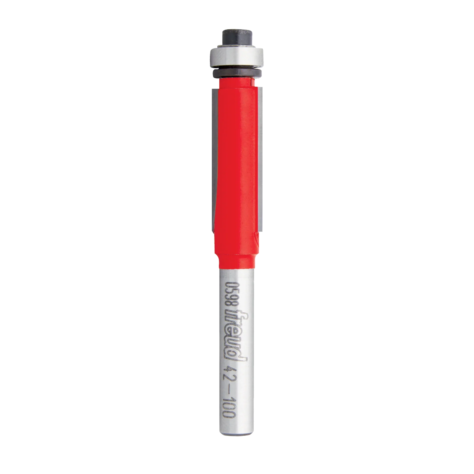 Freud 42-100, Carbide Router Bit - 3/8" Bottom Bearing Flush Trim Bit (1/4" Shank)