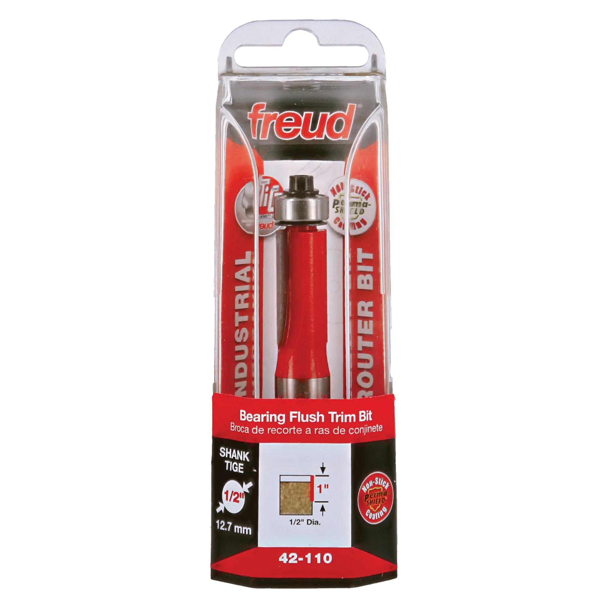 Freud 42-110, Carbide Router Bit - 1/2" x 1" Bottom Bearing Flush Trim Bit (1/2" Shank) - Image 3