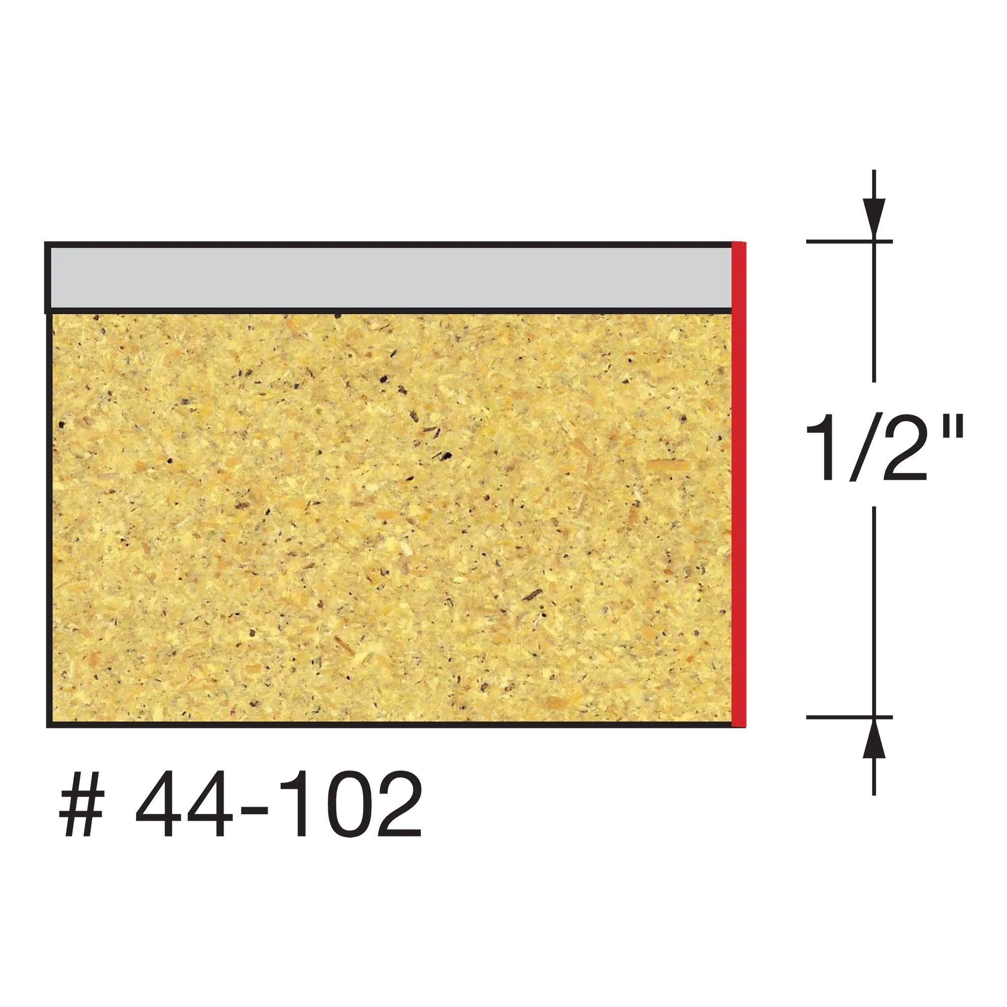 Freud 44-102, Carbide Router Bit - 1/2" x 1/2" Bottom Bearing Flush Trim Bit (1/4" Shank) - Image 2